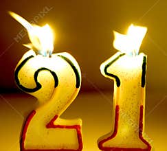 Age 21 Candles