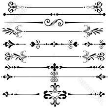 Vintage Ornament decorative rule lines