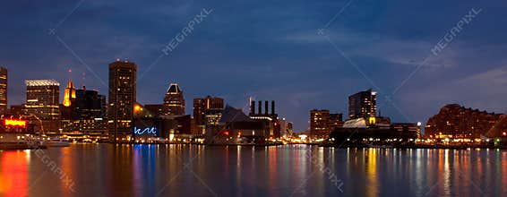Baltimore Inner Harbor (panoramic)