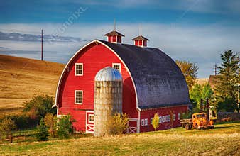 Red Barn in the fall
