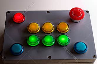 Push button control box