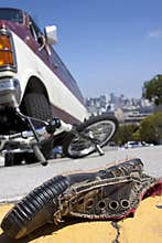 Bicycle Wreck Scene