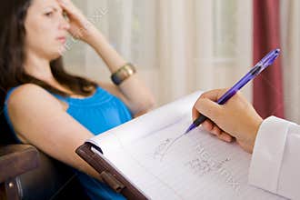 Woman at therapy