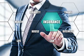 Insurance Life House Car Health Travel Business Health concept