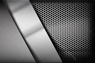 Metallic steel and honeycomb element background texture 007