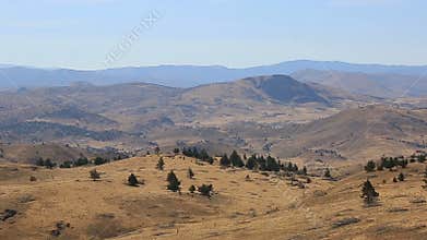 High definition 1080p panning video of high desert terrain and vegetation in Antelope Central Oregon US
