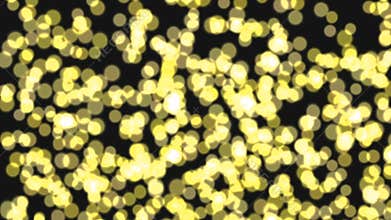 Lights bokeh black and yellow background