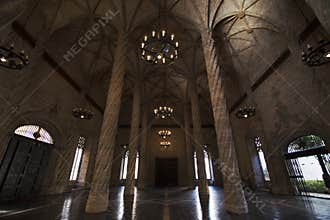 Hall of Columns at Llotja de la Seda