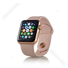 MOSCOW, RUSSIA - OCTOBER 07, 2017: New Apple Watch Series 3 Gold