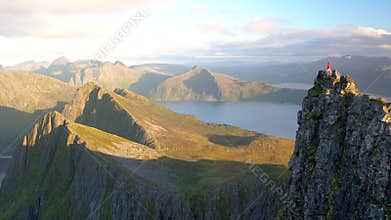 View of the mountains in Troms County