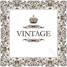 Vintage frame decor ornament