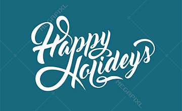 Happy Holidays text