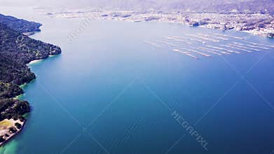 Hiroshima Oyster Farms Aerial 4k View