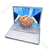 Business Computer Services Handshake