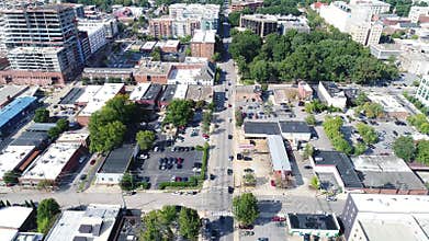 Drone Aerial Video of City of Raleigh, North Carolina