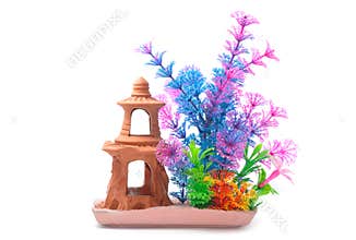 Artifical plastic water plants for aquarium decoration