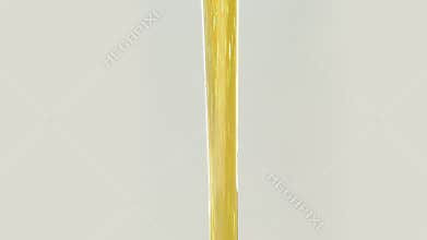 Syrup Pouring On White Background