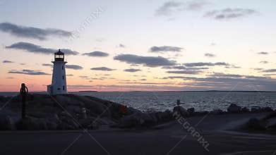 Peggys Cove Nova Scotia Sunset