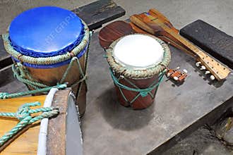 Polynesian music instruments Rarotonga Cook Islands