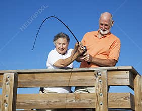 Seniors Reeling in a Big Fish