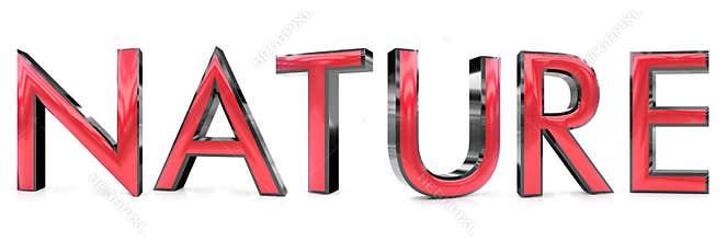 Nature 3d word
