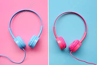 Close up of headphones