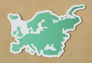 Blank map of Europe and countries