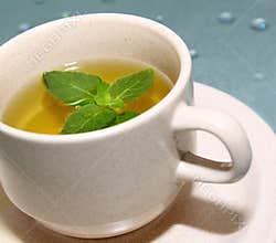 Green tea with mint