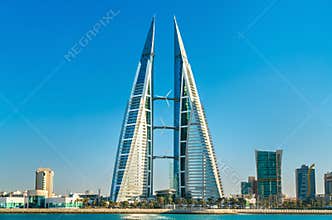 Bahrain World Trade Center in Manama. The Middle East