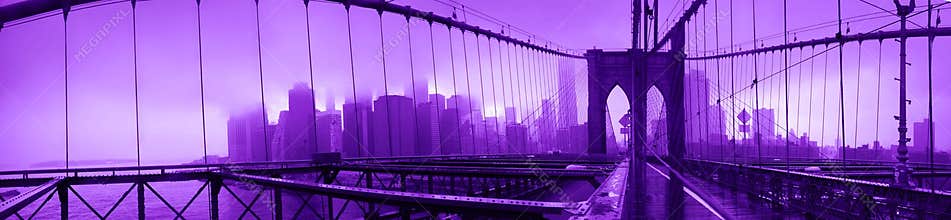 Ultraviolet Brooklyn Bridge