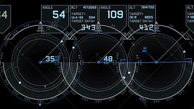 4k Radar GPS signal tech screen display,science sci-fi data computer navigation.