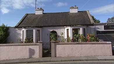 Still shot of an old Irish cottage