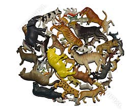Wild and domestic animals toys
