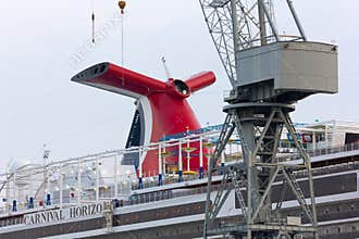 Carnival Cruise Ship at the Monfalcone Shipyards