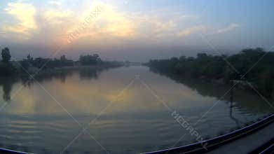 Reflection of Sunset in River