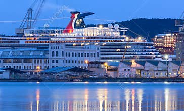Carnival Cruise Ship at the Monfalcone Shipyards