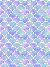 Lilac mermaid`s scales seamless pattern