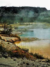 Colorful Geothermal Pools in Yellowstone
