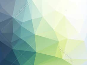 Soft green triangular geometric wallpaper