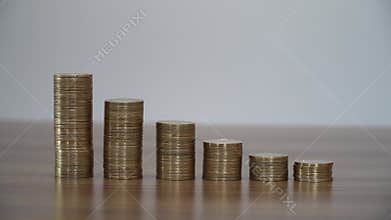 Stacking Coins in Columns