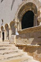 Entrance. The Cathedral. Trani. Apulia. Italy