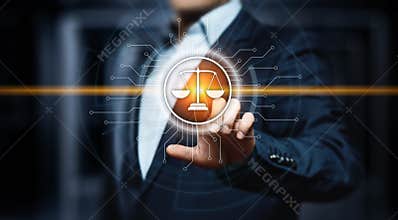Labor Law Lawyer Legal Business Internet Technology Concept