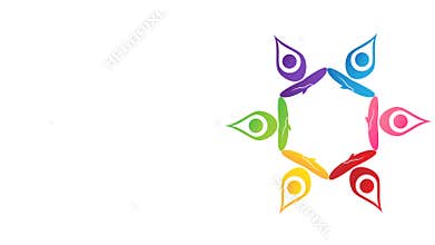 Teamwork yoga people image video clip footage