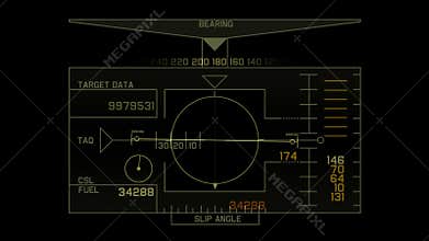 4k Radar GPS signal tech screen display,science sci-fi data computer navigation.