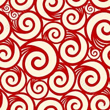 Curl seamless pattern