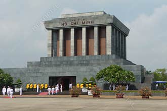 Ho Chi Minh Tomb Mausoleum in Hanoi, Vietnam