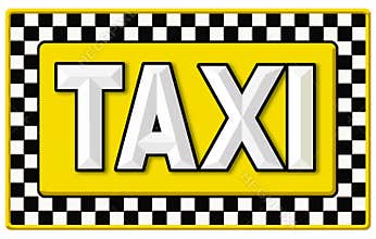 Vintage Taxi Cab Sign