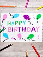 Drawing: Happy Birthday Card