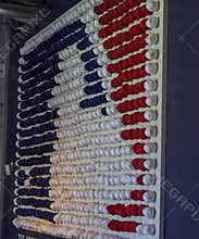 Major League Baseball Logo Made of Sports Socks