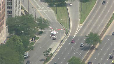 Helicopter patrol over Chicago